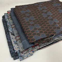 大島紬 着物 正絹 5着 着物まとめ売り リメイク材料 m-822