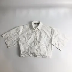 ZARA ザラ 白 クロップド シャツ 半袖