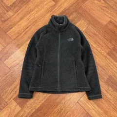 レディース S ザノースフェイス チャコール フリース ジップアップ