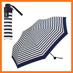 【新品】 Wpc. 耐風 折りたたみ傘 [コンパクト] WIND RESISTANCE FOLDING ピンクラインボーダー ミニ 雨傘 65cm 《UVカット・晴雨兼用》 はっ水 26m/s 風に強い シンプル 無地 レディース メンズ おしゃれ UX0 1