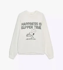 新品未使用ZARA(ザラ)スヌーピーコラボスウェットトレーナー