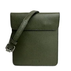 BARCOS(バルコス) ショルダーバッグ - ダークグリーン ストラップ着脱可 レザー