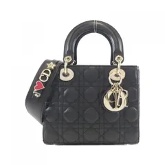 【極美品】ディオール ハンドバッグ MY ABCDIOR レディディオール 黒 新品)CHRISTIAN DIOR クリスチャン ディオール レディディオール My