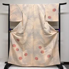 小紋　地紋起こし　菊花　芝草　ぼかし　グラデーション　着物　043t