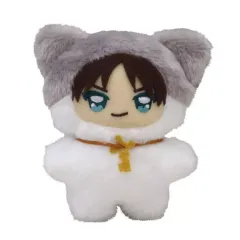 【新品】ぬいぐるみマスコット・ぬいぐるみバッジ 1.エレン・イェーガー ちみけもますこっと 「進撃の巨人」