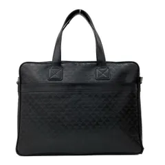 EMPORIOARMANI(エンポリオアルマーニ) ビジネスバッグ - 黒 型押し加工/本体ロックなし レザー