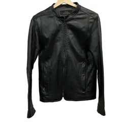 Shama(シャマ) ライダースジャケット サイズ38 M メンズ美品  - 黒 長袖/ジップアップ/春/秋