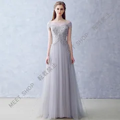 大人気商品★カラードレス ロング カクテルドレス 演奏会 イブニングドレス 結婚式 二次会 ウエディングドレス 披露宴 フォーマル 花嫁 パーティードレス グレー/レッドCLF116P054