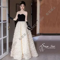 大人気商品★オフショルダー ドレス 結婚式 ウェディングドレス イブニングドレス パーティードレス 発表会 成人式 演奏会 お呼ばれ ハイネック ウエディングドレス 前撮り 二次会ドレス 二次会 ゆったり 立体花 花嫁ドレス ファスナーCLF116P099