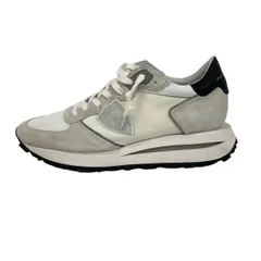 PHILIPPE MODEL(フィリップモデル) スニーカー 42 メンズ美品  - 白×ライトグレー×黒 レザー