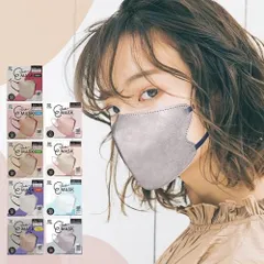 [マスク習慣] 不織布 E-lineマスク 30枚入 ふつうサイズ 立体型 小顔効果 メイクがつきにくい カラーマスク (グレー×ネイビー)