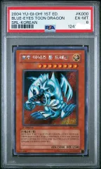 遊☆戯☆王 ハン(HAN)版 ブルー(BLUE) アイ(AI)ズ トゥンドラゴン(TUNDRA GONG) シークレットレア(SECRET RARE) 1st PSA6