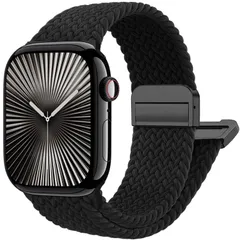 【新着商品】マグネット 伸縮 編み込み 調整可能 38mm ソロループ Apple Apple Watch Watch Series 40mm Ultra SE 41mm 11 42mm 10 9 44mm 8 45mm 7 6 46mm 5 49mm 4 磁