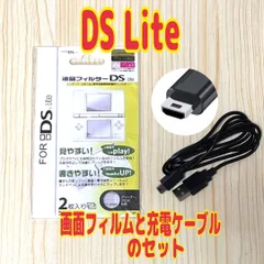 DS Lite　液晶保護フィルムと充電ケーブルのセット　専用　お得セット