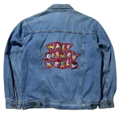 S-M ディズニー ミッキー 90s ウォルト ディズニー WORLD バックロゴ デニム トラッカー ジャケット