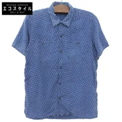 RRL ダブルアールエル インディゴ リネン 開襟ワークシャツ トップス メンズ ブルー M M