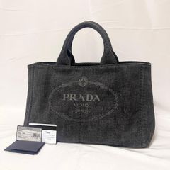 PRADA カナパ デニム 2way トートバッグ B2642B ストラップ付 - メルカリ