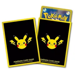 【中古】サプライ ポケモンカードゲーム デッキシールド(スリーブ) ピカチュウとかみなり