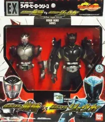 【中古】フィギュア [箱付き] 仮面ライダー龍騎(クリアVer.) VS 仮面ライダーリュウガ(ドラグシールドVer.) 「仮面ライダー龍騎」 ライダーヒーローシリーズEX ハピネット流通限定