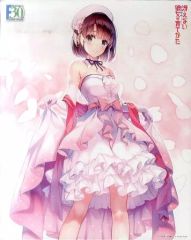 [중고] 원화 일러스트 보드 캔버스 아트 시리즈 No.057-F30th 그리워하지 않는 그녀의 기르는 방법 [카토 메구미] 드레스 Ver.(판타지아 문고 30주년 기념)