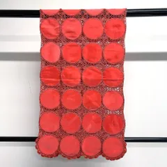 着物　ショール　和装用　ベルベット　レース編み　丸　着物　084tz