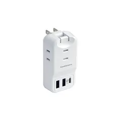カシムラ WM-22-WH ホワイト 旅行用3AC3USB 2A+C PD20W リバーシブル 自動識別 電源タップ WM22のサムネイル