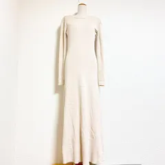 訳あり anuans グリッターリブニットワンピース カップ付き バックオープン ラメニット ウォッシャブル ベージュ FREE