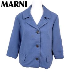 美品】MARNI ワイドジャケット コットンポリ 44 ブラウン - メルカリ