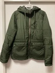 美品　UNIQLO   ダウンジャケット　グリーン　XL
