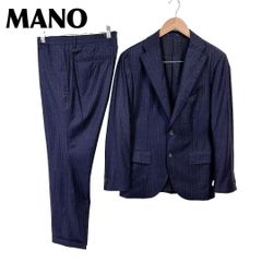 美品】 MANO ロロピアーナ生地 スーツセットアップ 46-79 ネイビー