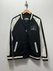 NBA シカゴ ブルズ ブラック スタジアム ジャケット M 9