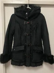 美品　ファーコート　ブラック　S