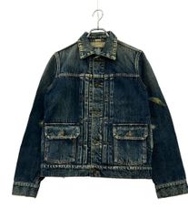 マスターマインドジャパン デニムジャケット ダメージ加工 汚れ加工 クラッシュ ML-BL3-00 メンズ SIZE S mastermind JAPAN