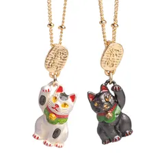 [新作] 招き日和 ネックレス（ホワイト／ブラック）：パルナートポック 正規取扱店 送料無料 SK【NE511】