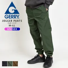 【新品・未使用】 ジョガーパンツ メンズ ナイロンパンツ イージーパンツ シャカシャカ 接触冷感 撥水 軽量 涼しい ストレッチ ウエストゴム 裾ゴム キャンプ ゴルフ 長ズボン M L LL ジェリイ カーキ(41) 緑 グリーン KDM-079170-CP