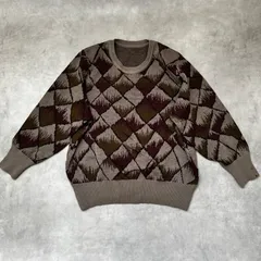 デザインニット　柄物　古着