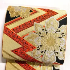袋帯　セミアンティーク　桐の花　菊花　金糸　銀糸　フォーマル　着物　023t
