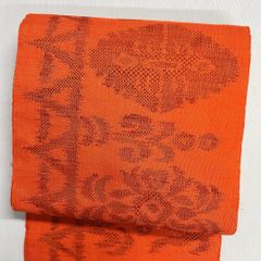 夏帯 ほぼ未使用 名古屋帯 羅 単色 正絹 n084 - メルカリ