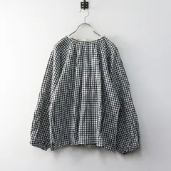 美品 サマンサモスモス Samansa Mos2 SM2 前後2WAY襟レースブラウス F∥ブラック ホワイト チェック柄【2400014771428】