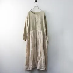 サマンサモスモス Samansa Mos2 SM2 柄切替ギャザーワンピース F∥ベージュ ドレス ロング フレア マキシ丈【2400014771657】