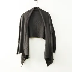 美品 ヴェリテクール Veritecoeur 前開き コットンヤクニットカーディガン F ダークグレー┃ボレロ 羽織 ハオリ【2400014732092】のサムネイル