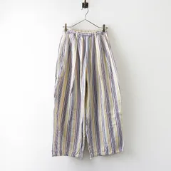 2025年 ニコアンド niko and MODE NORM CORE マルチストライプワークパンツ M イエロー系┃ボトムス【2400014766196】