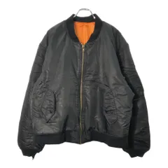 MA-1 フライトジャケット ミリタリー ブラック(メンズ XL)中古 古着 X1803
