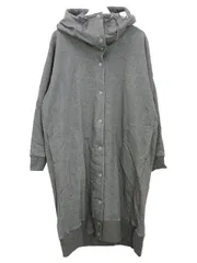 メルシーボークー mercibeaucoup スウェット コート ロング パーカー 1 グレー フード付き 上着 アウター