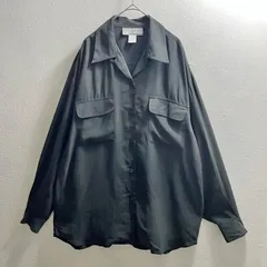 USA 90s Vintage オープンカラーシャツ ボーリングシャツ 50s 型 アメリカ ヴィンテージ シルクシャツ 袋ポケット ビートニク