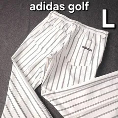 adidas golf アディダスゴルフ ストライプ柄 ストレッチ素材 ゴルフパンツ W79 L ホワイト メンズ ゴルフウェア
