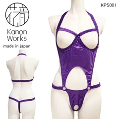 花音ワークス Kanon Works フェリカ生地オープンバスト＆オープンクロッチボディスーツ（コスチューム） KPS001のサムネイル