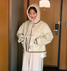 バイッシニ トグルボタン リバーシブルムートンコート