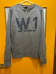 【G5-19】◇ DIESEL サイズS 長袖カットソー　紺色　メンズ