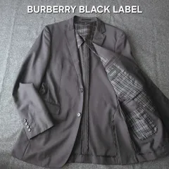 【BURBERRY BLACK LABEL】バーバリーブラックレーベル 2B ノバチェック柄 テーラードジャケット チャコールグレー L メンズ ビジネス